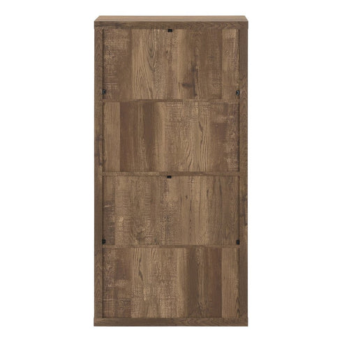 11.75" x 23.75" x 47.5" Cappuccino Particle Board Adjustable Shelves Bookshelf
